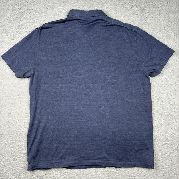 John Varvatos Polo Shirt Men’s XL Blue Collared Buttons Preppy - Picture 8 of 8